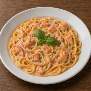 Linguine saumon